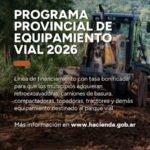 Programa de equipamiento vial 2026 en Misiones