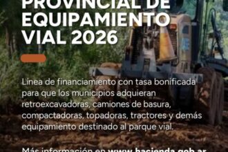 Programa de equipamiento vial 2026 en Misiones