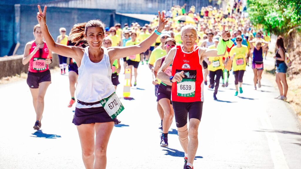 Corredores en la Maratón del Inmigrante en Oberá
