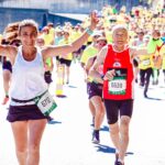 Corredores en la Maratón del Inmigrante en Oberá