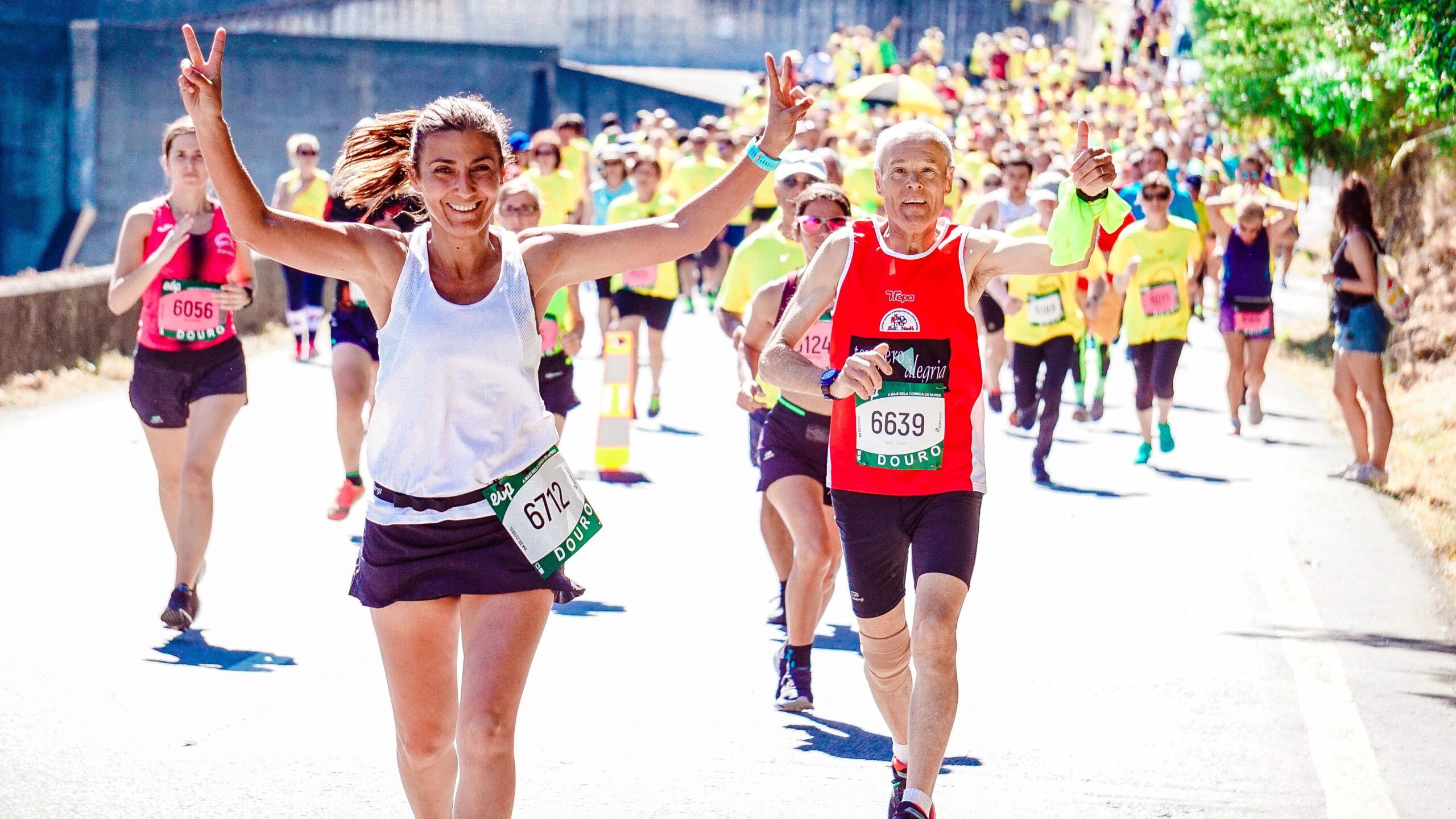 Corredores en la Maratón del Inmigrante en Oberá